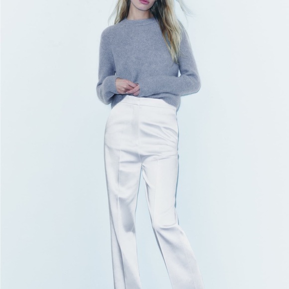 Zara BASIC ALPACA AND WOOL BLEND SWEATER - Picture 2 of 3